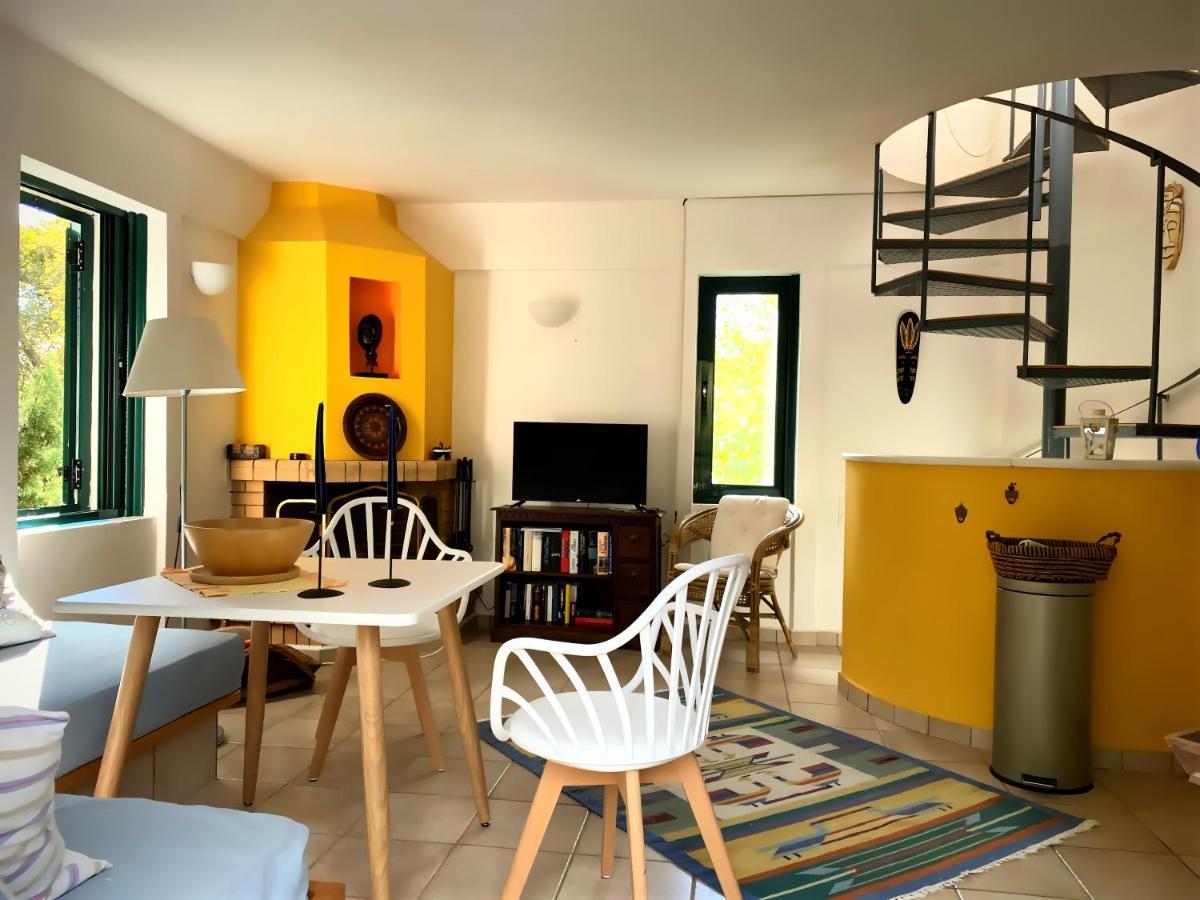 Steinturm Mit Dach-Terrasse Zwischen Fluss, Meer Und Gebirge- Spiti Pirgos Paralia Sergoulas Ngoại thất bức ảnh